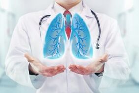 Efecto da nicotina nos pulmóns
